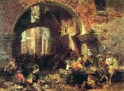 Roman Fish Market, Arch of Octavius Bierstadt